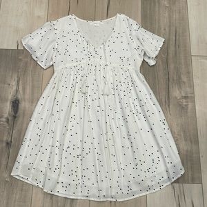 NWOT Girls O’Neill white dress, size small